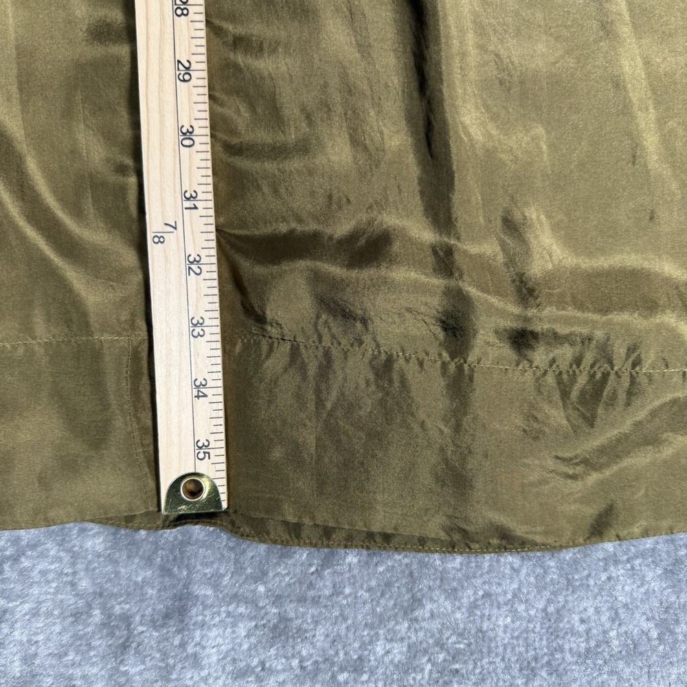 Victor Alfaro Dress Women's 8 Olive Green Puff Short Sleeve Shift - Picture 8 of 8